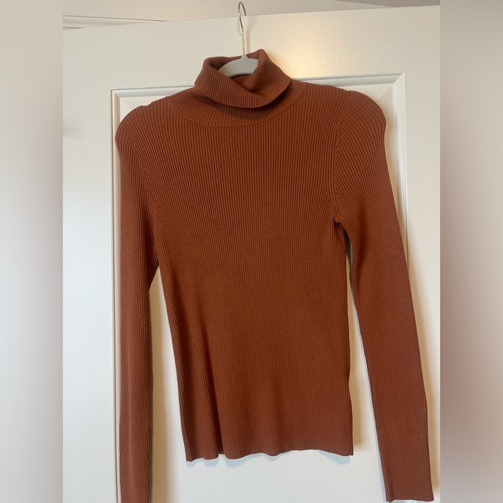 Maeve Terracotta Turtleneck Sweater